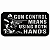 Bordado Termocolante Gun Control Means - Imagem 1
