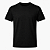 Camiseta Lisa Masculina em Algodão Preta - Imagem 1