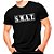 Camiseta Militar Preta Estampada S.W.A.T. Atirador - Imagem 1
