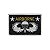Bordado Termocolante Bandeira Airborne Preto - Imagem 1