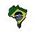 Bordado Termocolante Mapa do Brasil - Imagem 1
