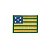Patch Bordado Bandeira Goiás com Fecho de Contato - Imagem 1