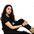 Camiseta Feminina Militar Baby Look sem Estampa - Imagem 4