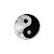 Patch Bordado Yin & Yang com Fecho de Contato - Imagem 1