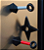 Kunai/Shuriken de Naruto - Magnéticos - Imã de geladeira - Imagem 1