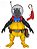 Action Figure Psy-Crow Earthworm Jim - Original PDNA Toys - Imagem 6