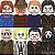 Conjunto com 16 Personagens Filmes Terror Halloween - Imagem 1