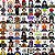 Conjunto com 56 Personagens Filmes Terror Halloween - Imagem 1