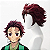 Cosplay Peruca e brincos Tanjiro Kamado - Demon Slayer - Imagem 2