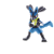 Figure Lucario Pokémon Monster Collection - Original Takara Tomy - Imagem 1