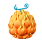 Fruta Amaldiçoada Akuma No Mi Mera Mera no Mi - One Piece - Imagem 1