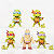 Pack 5 Mini figures Tartarugas Ninjas - Imagem 2