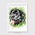 Quadro Rottweiler Cara Preta Pintura Digital - Imagem 1
