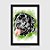 Quadro Rottweiler Cara Preta Pintura Digital - Imagem 2