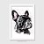 Quadro Bulldog Francês Pintura Digital - Imagem 2