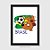 Quadro Brasil - Cachorro Jogador - Modelo 1 - Imagem 1