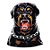 Camiseta Baby Look Rottweiler com Cara de Bravo - Imagem 2