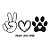 Camiseta Peace, love, dogs - Imagem 2