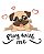 Camiseta Baby Look Pug Play With Me - Imagem 4