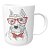 Caneca Schnauzer de Óculos e Gravatinha - Imagem 1