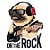 Camiseta Baby Look Pug On The Rock - Imagem 4