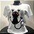 Camiseta Baby Look Gato Preto Arranhando - Imagem 1