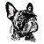 Camiseta Baby Look Bulldog Francês Pintura Digital - Imagem 4