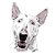 Camiseta Bull Terrier Pintura Digital - Imagem 4