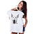 Camiseta Baby Look Bull Terrier Pintura Digital - Imagem 1