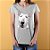 Camiseta Baby Look Bull Terrier Pintura Digital - Imagem 5