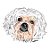 Camiseta Baby Look Lhasa Apso Pintura Digital - Imagem 6