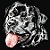 Camiseta Baby Look Rottweiler Cara Preta Pintura Digital - Imagem 6