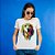 Camiseta Baby Look Golden Retriever Ilustração Cores - Imagem 3