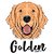 Camiseta Baby Look Cachorro Golden - Imagem 2