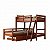 Cama Treliche Em L Com Auxiliar Solteiro Madeira - Imagem 14