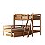 Cama Treliche Em L Com Auxiliar Solteiro Madeira - Imagem 21