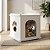 Mesa De Cabeceira Pet Casinha Cachorro Gato Madeira Mdf - Imagem 4