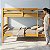 Cama Beliche Suspenso Solteiro Madeira Mdf Com Grade - Imagem 16