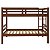 Cama Beliche Suspenso Solteiro Madeira Mdf Com Grade - Imagem 6