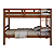 Cama Beliche Suspenso Solteiro Madeira Mdf Com Grade - Imagem 5