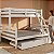 Treliche Casal Madeira Cama Auxiliar Solteiro Escada - Imagem 4