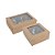 CX GOURMET KRAFT VISOR M 9x9x4 10 UN - Imagem 1