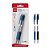 BLT CANETA ESFER RETRAT 0,7MM AZL/PTO JG C/2UN - Imagem 1