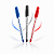 KIT 3 CANETAS ESFEROGRAF TRANSP  1,0MM AZL/PTO/VRM - Imagem 1