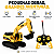 Escavadeira Controle Remoto Tings 1:24 Luz e Som - Imagem 1