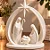 Presépio Sagrada Família Branco 14cm – Nascimento de Jesus em PLA - Imagem 3