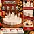 Bandeja Decorativa Vila de Natal com Rena e Casinha – Branca - Imagem 2
