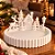 Bandeja Decorativa Vila de Natal com Rena e Casinha – Branca - Imagem 1