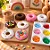 Kit Oficina de Donuts Infantil 64 Peças - Imagem 1