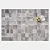 Tapete de couro Luxo Cinza gris placa 20x20cm Nobre couros - Imagem 2